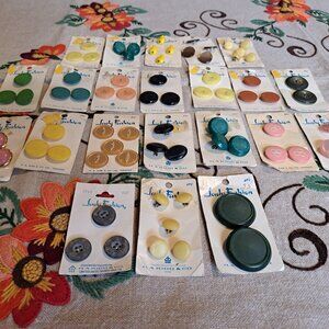 Vintage Lady Fashion sewing buttons.